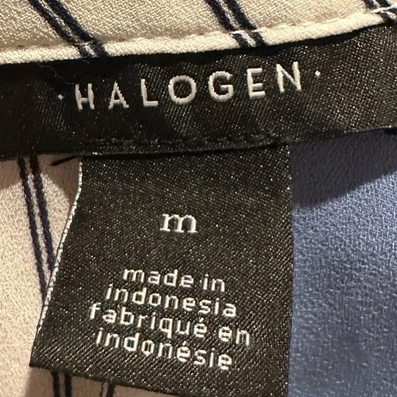 Halogen Graphic Print Long Sleeve Blouse - Size M - GUC - Picture 8 of 9